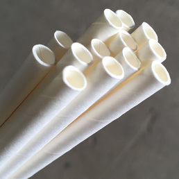 Paper Cocktail Straws - White 250Pk