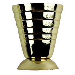 Multi Level Jigger Cup Gold