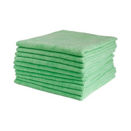 Microfibre Cloths (40x40cm) 10 pack - Green