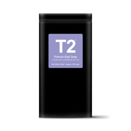 T2 French Earl Grey Tea Loose Leaf Tin 250G