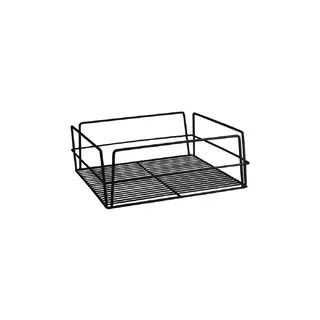 Glass Basket PVC Black High Sided 355 x 355mm