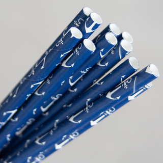 Paper Regular Straw - Anchor Design 250Pk