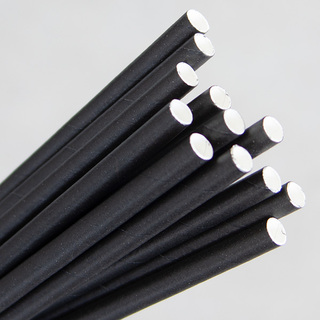 Paper Cocktail Straws - Black 250Pk