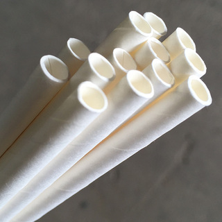 Paper Cocktail Straws - White 250Pk