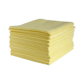 Microfibre Cloths (40x40cm) 10 pack - Yellow