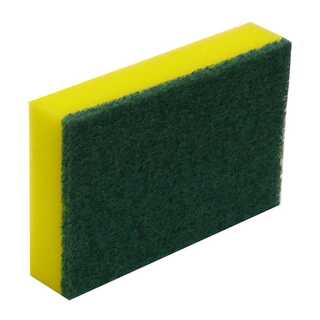 Scourer Sponge Green & Yellow (Sleeve of 10)