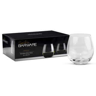 Banksia Stemless Wine Glass 440ml Pack of 6